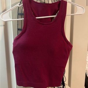 Lululemon Magenta High Neck Ebb to Street Tank Top!